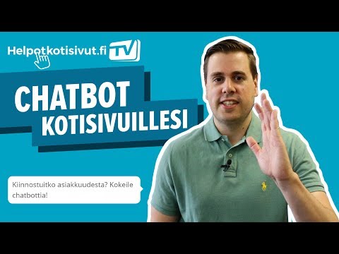 Chatbot suomeksi verkkosivuillesi - Hinta ei päätä huimaa | Helpotkotisivut.fi